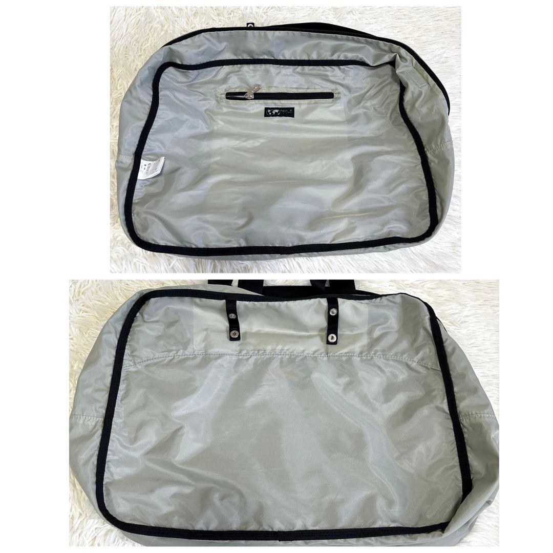 2way✨アニエスベー ナイロン ボストンバッグ ショルダーバッグ 南京錠 黒