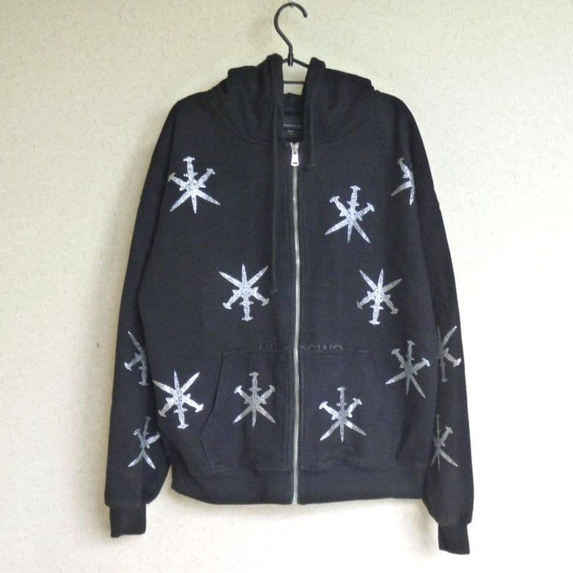 、　unknown　アンノウン　パーカー　セットアップ　ブラック　上下M