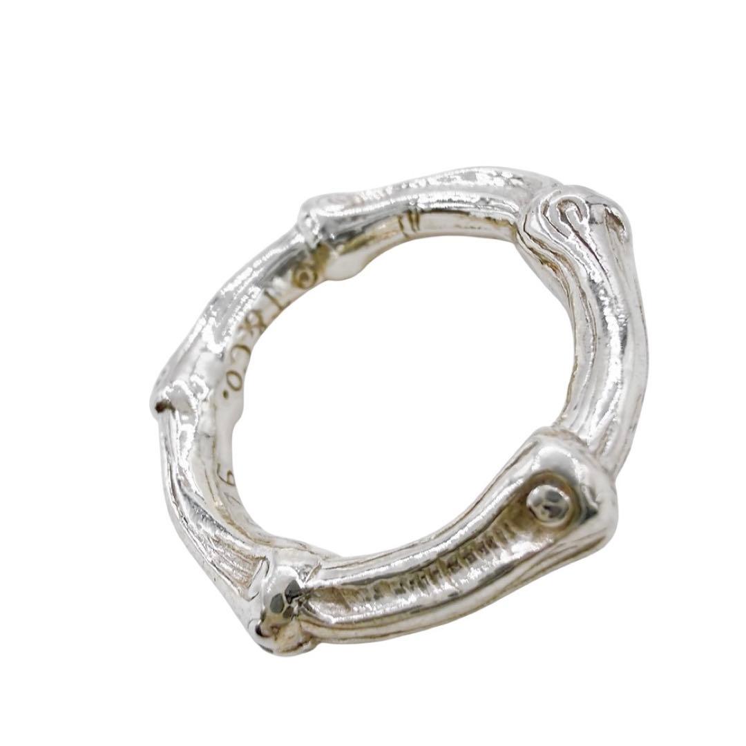 【美品】オールド ティファニー バンブー リング シルバー 925 11号 刻印