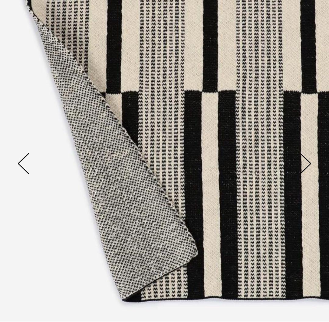 【公式販売終了品】NARVA スロー 130×180cm ブラック　綿100%