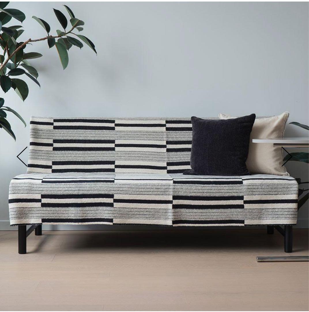 【公式販売終了品】NARVA スロー 130×180cm ブラック　綿100%