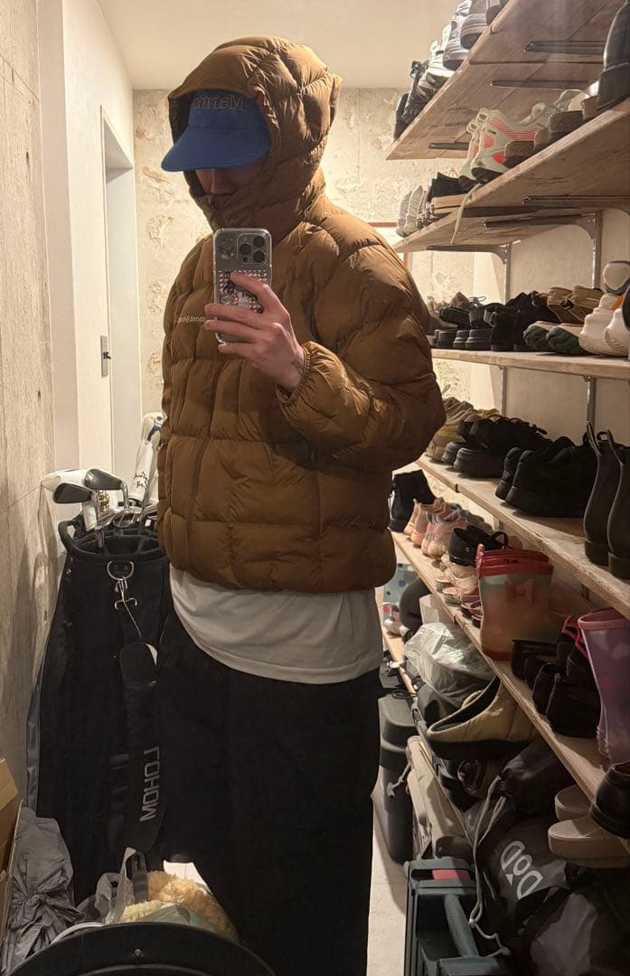 mont-bell モンベルネージュダウンパーカ　ブラウン　L-R