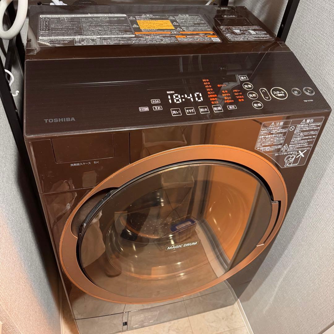 東芝　右開き マジックドラム　ドラム式洗濯乾燥機　TW-117X5R