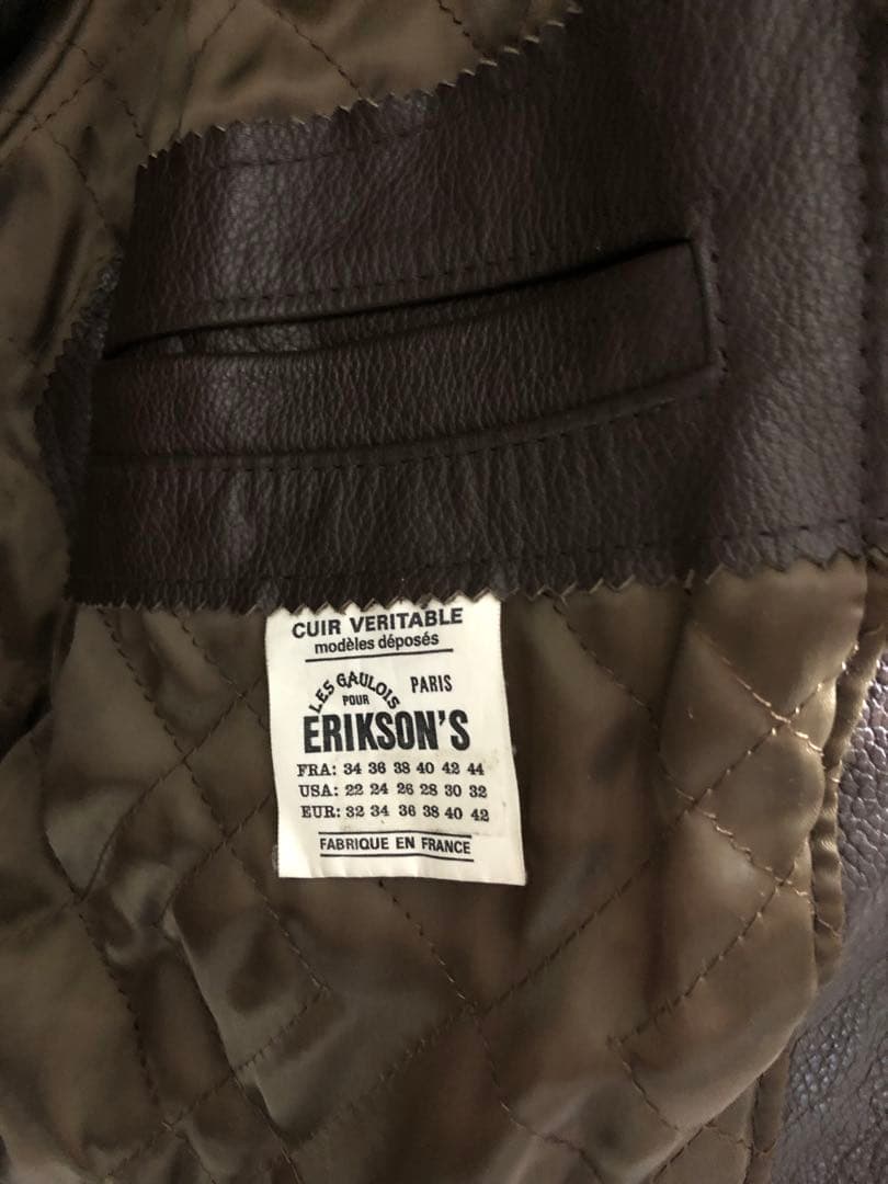 90s ERIKSON'S エリクソンズ レザージャケット フランス製