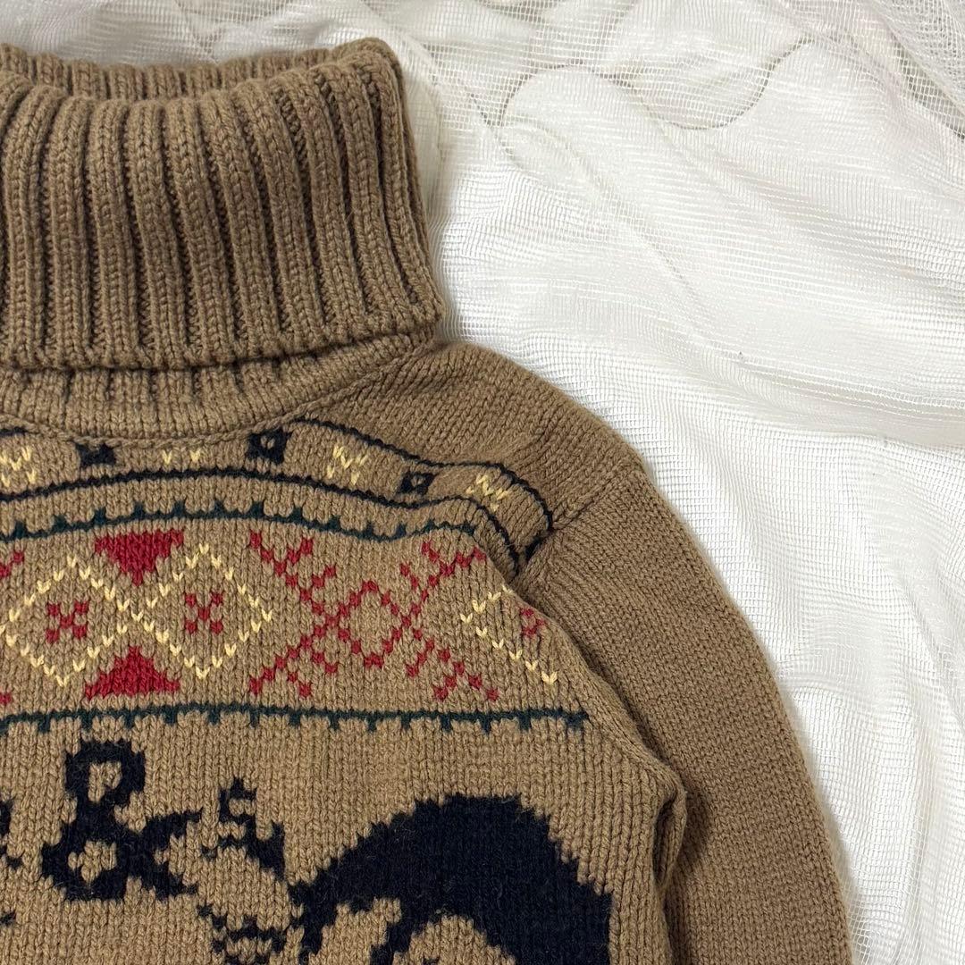 ドルチェアンドガッパーナ　ニット　カウチン　セーター　ノルディック　タートル