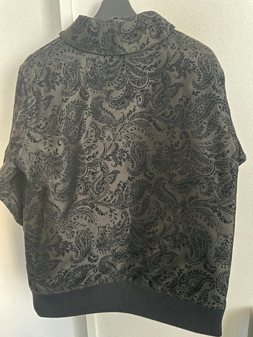 CALEE／キャリー ペイズリー ジャケット 黒 キルティング Lサイズ