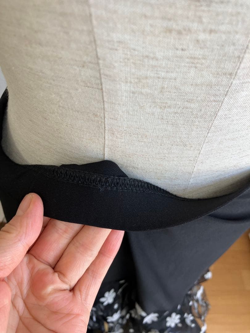 社交ダンストップス　社交ダンススカート レッスンウェア M 黒美品　上下セット