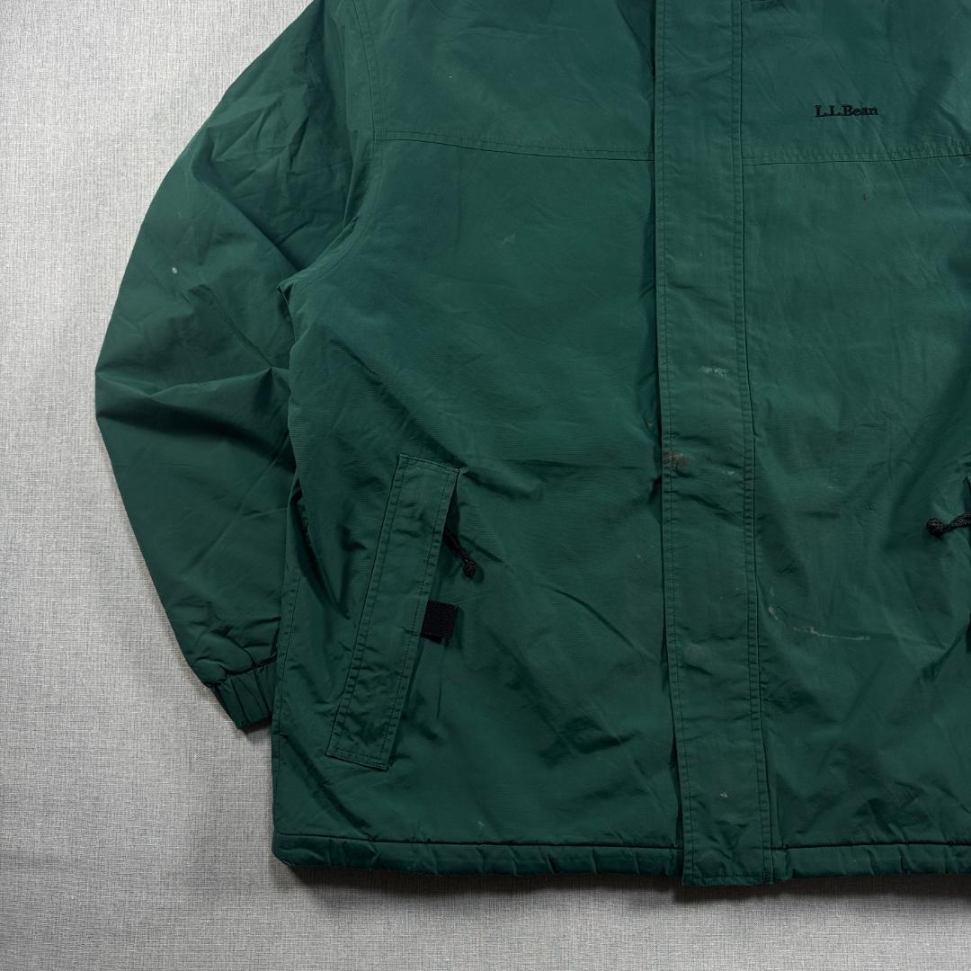 90s LLBean シェルドジャケット 裏ボア ゴアテックス ドローコード 緑