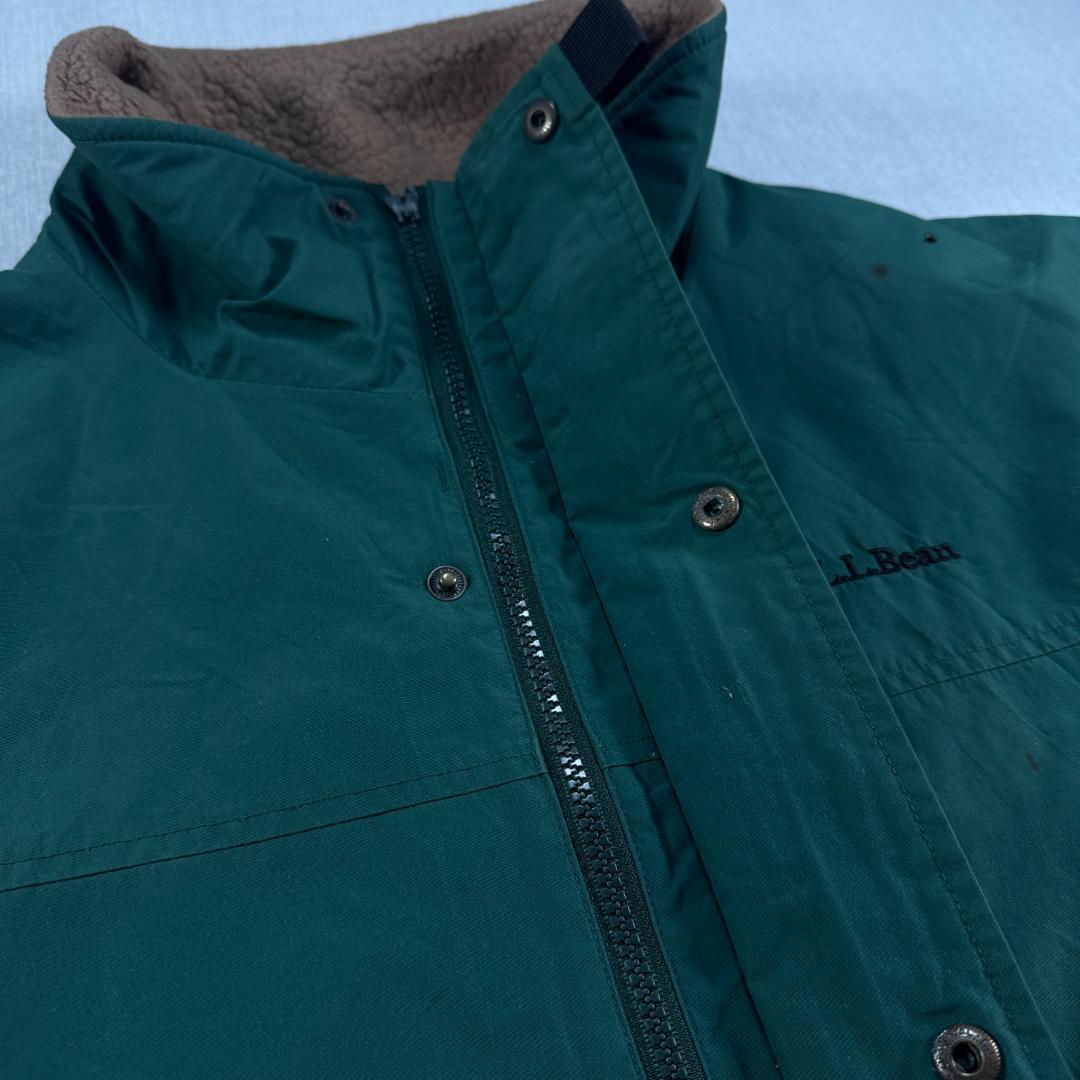 90s LLBean シェルドジャケット 裏ボア ゴアテックス ドローコード 緑