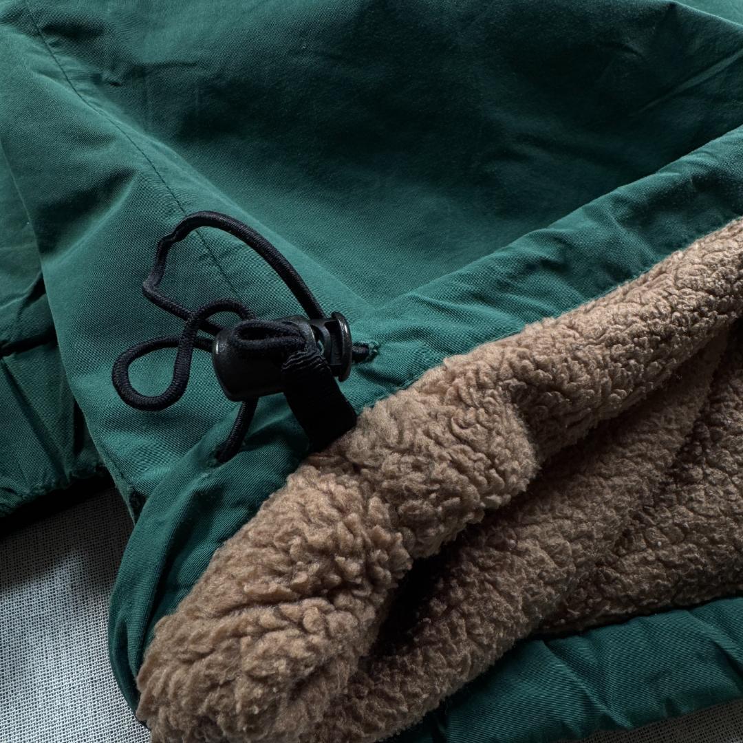 90s LLBean シェルドジャケット 裏ボア ゴアテックス ドローコード 緑