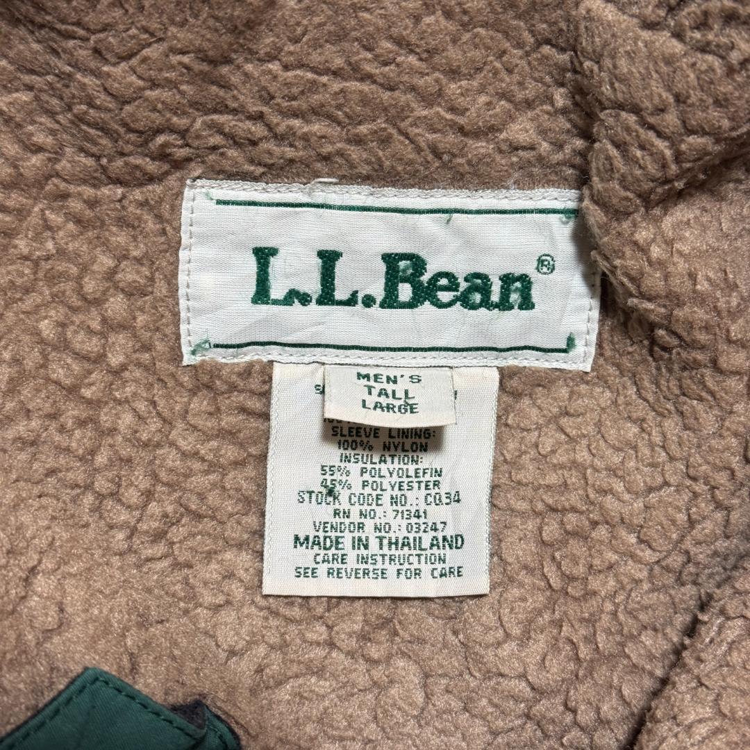 90s LLBean シェルドジャケット 裏ボア ゴアテックス ドローコード 緑