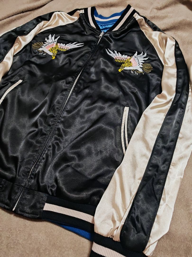 JAPANESQUE 美品 ２面用 虎ワシ 日本限定 スカジャン vintage