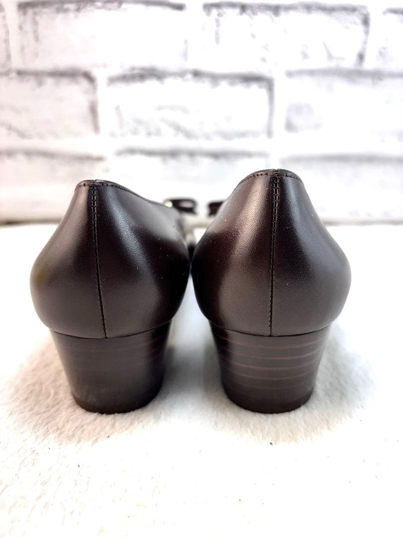 未使用✨サルヴァトーレフェラガモ　ヴァラ リボン　パンプス　ダークブラウン