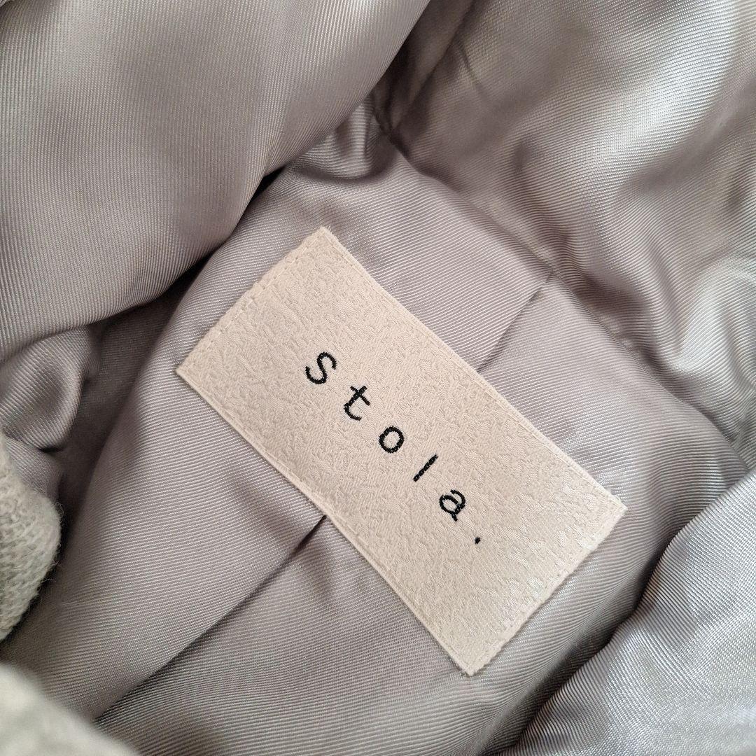 【新品】stola./ストラ　ダッフルコート　ライトグレー４０
