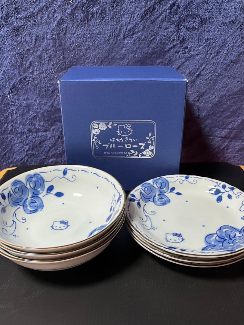 ハローキティ 食器セット ブルーローズ