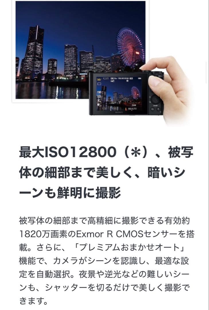 【SONY】DSC-WX500 デジタルカメラ⭐︎新品SDカードプレゼント⭐︎