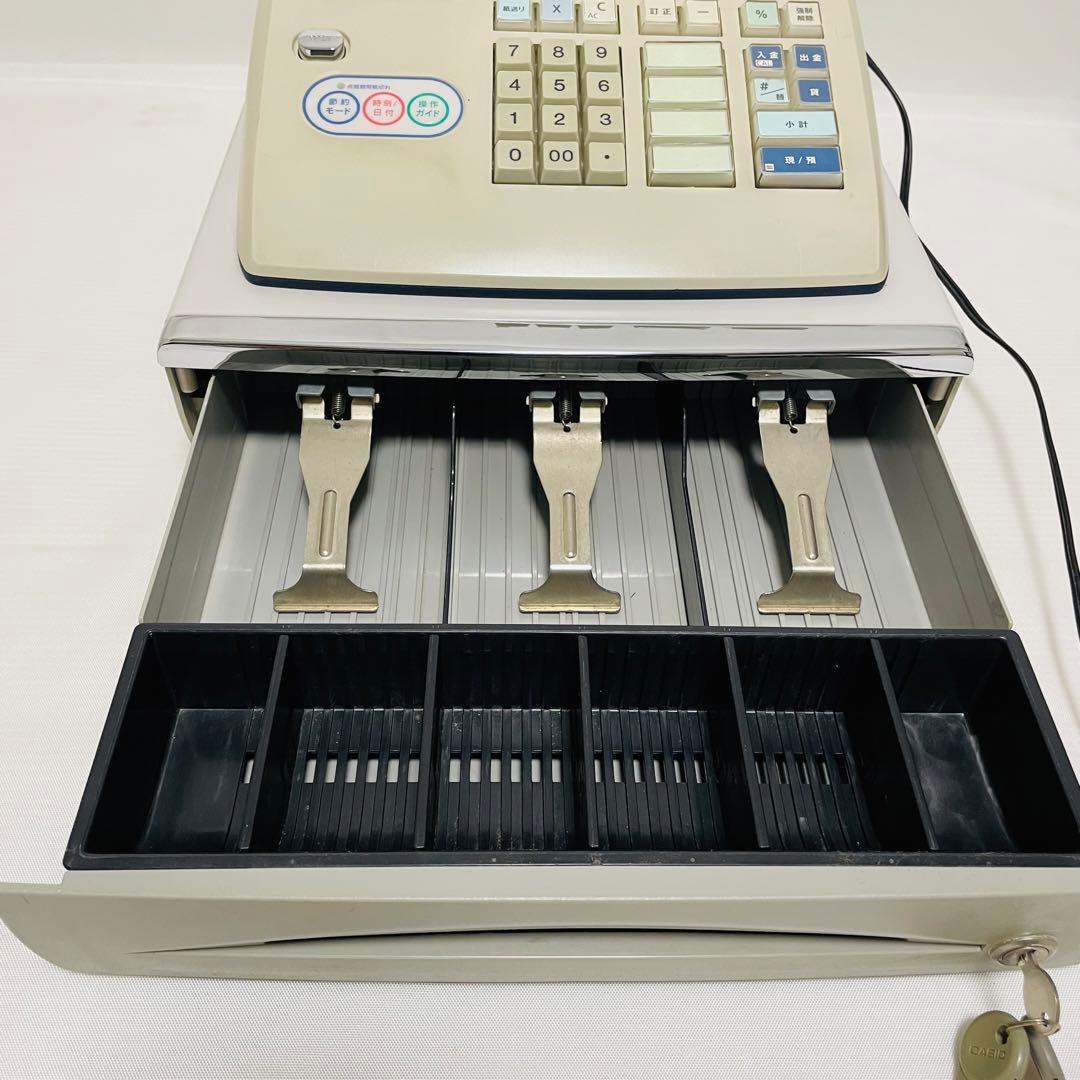 カシオレジスター　TE-M80　中古品　人気機種感熱紙　送料無料