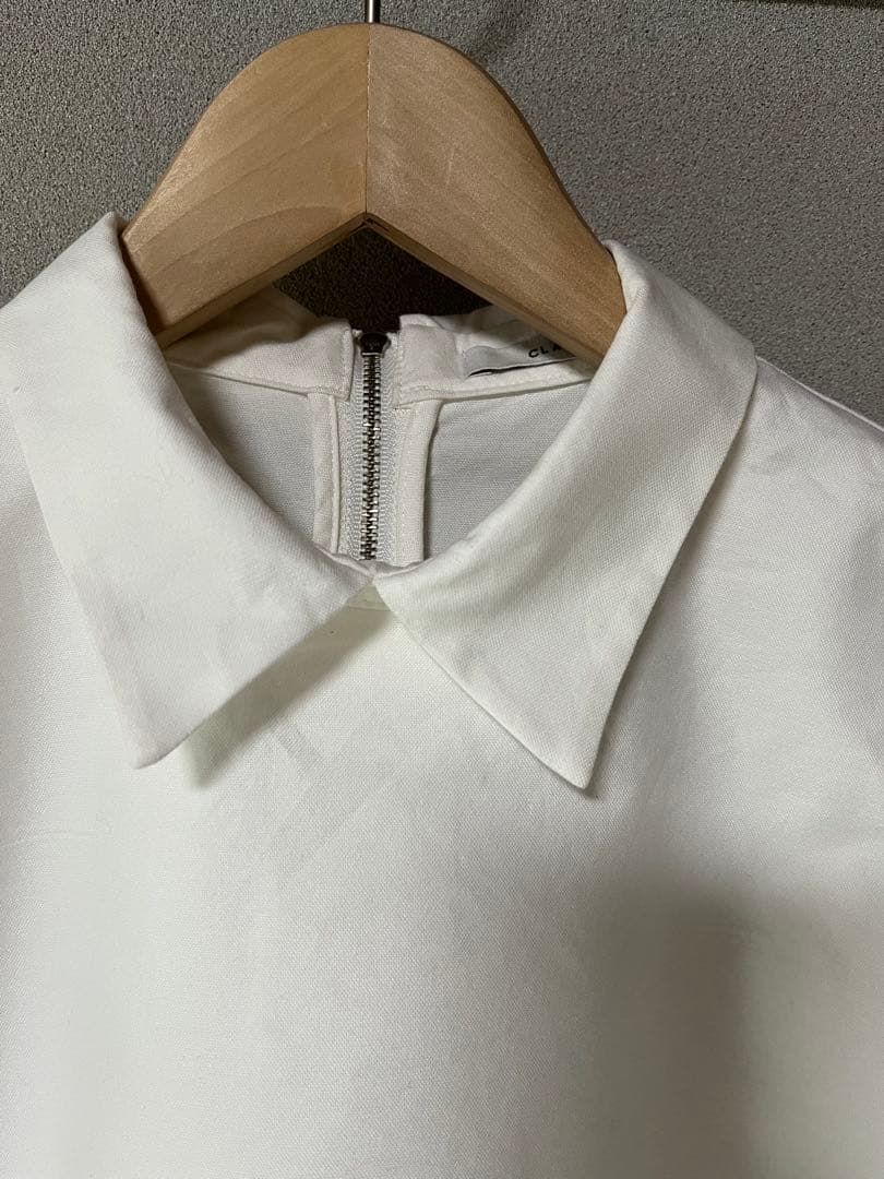 新品・未使用 CLANE クラネ　バックジッパーレイヤードシャツ　M