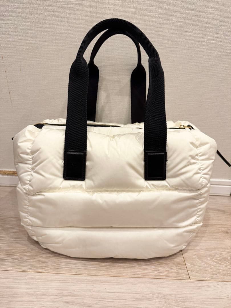 MONCLER モンクレール CARADOC ダウン トートバッグ 白 ホワイト