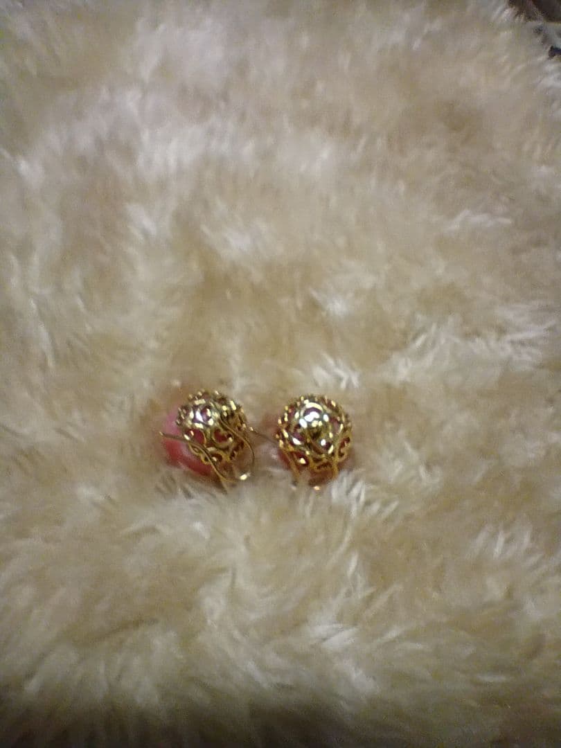 K18 インカローズピアス