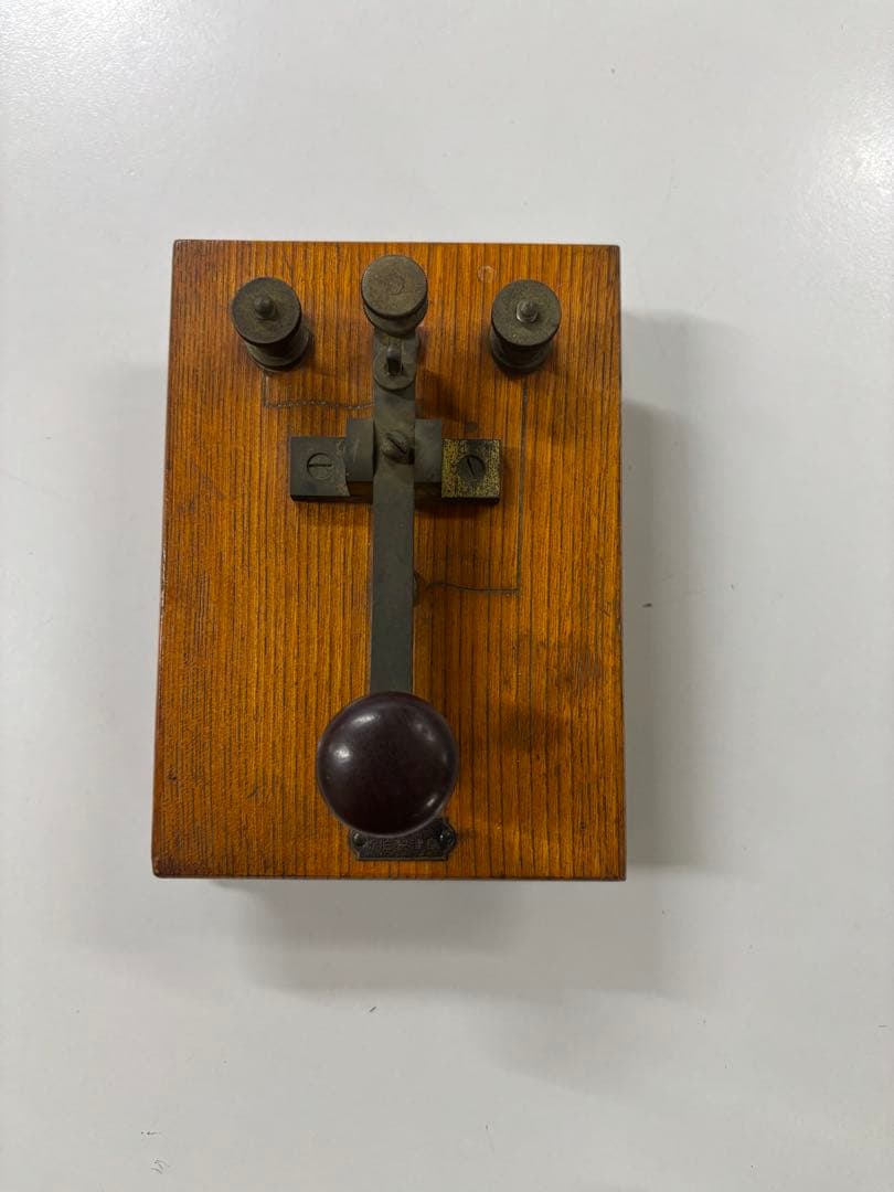 【アンティーク】島津製作所　電鍵 モールス信号機 レトロ 骨董品