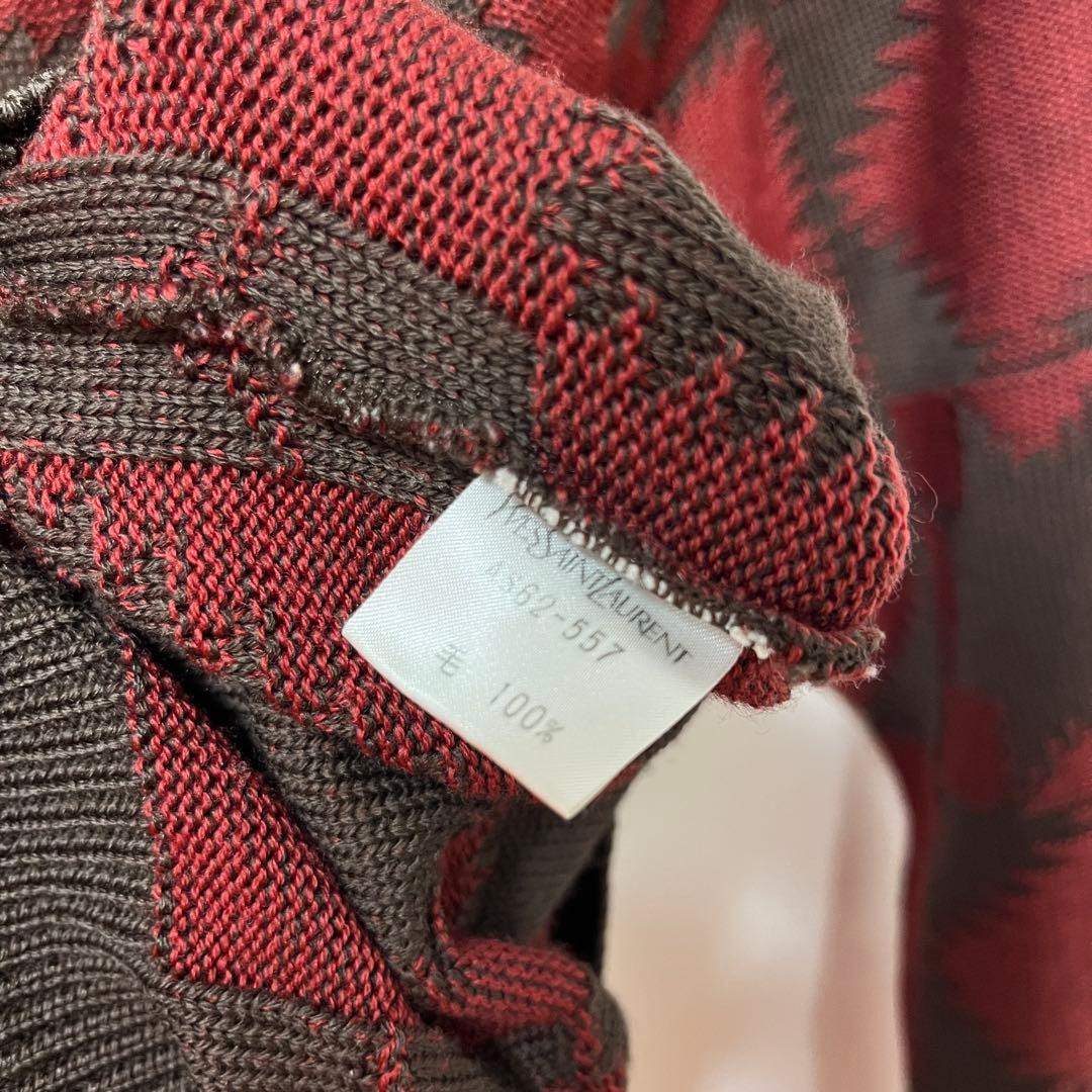 《Yves Saint Laurent》OLD 90-00's 総柄ニット