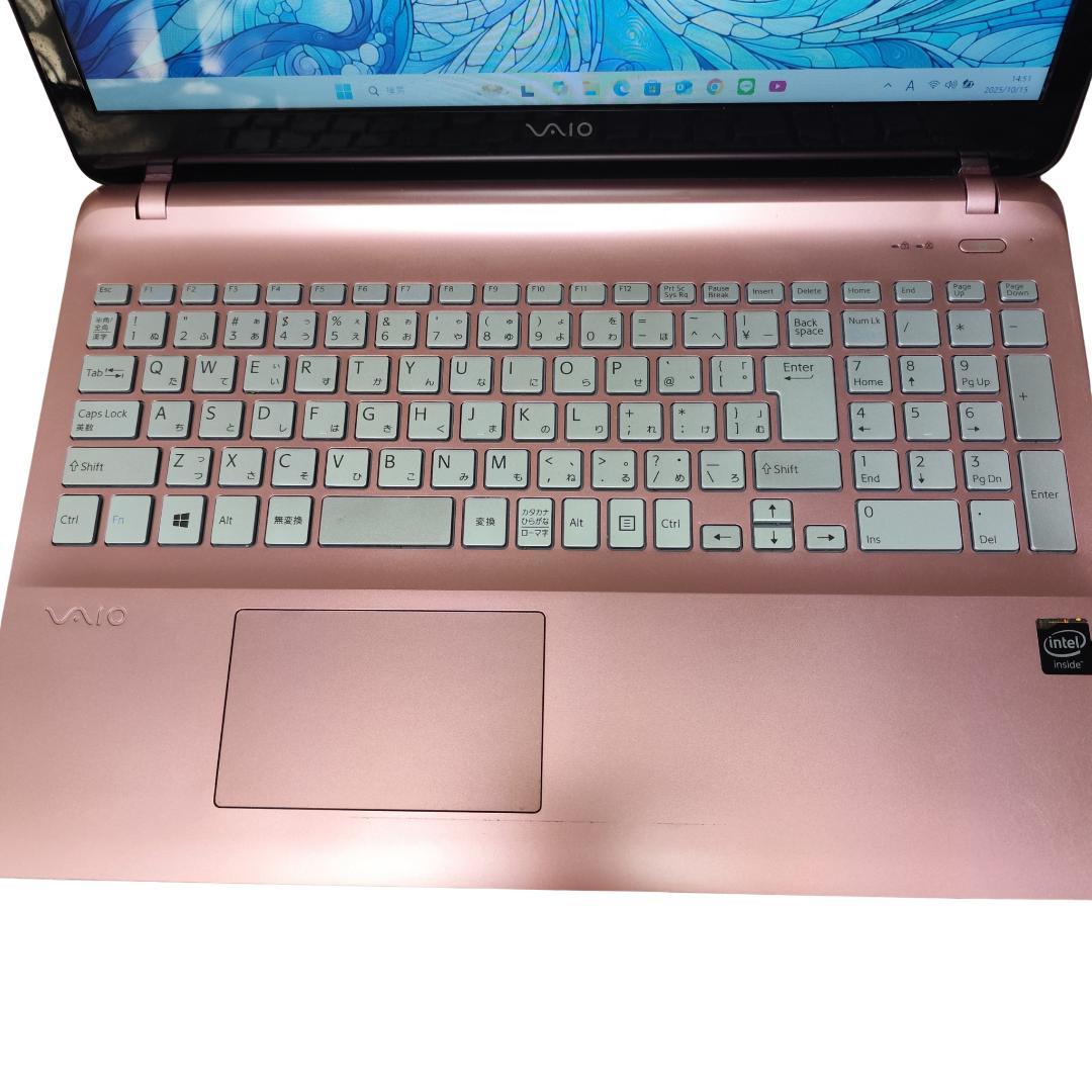 VAIO ノートパソコン ミルキーピンク SSD搭載