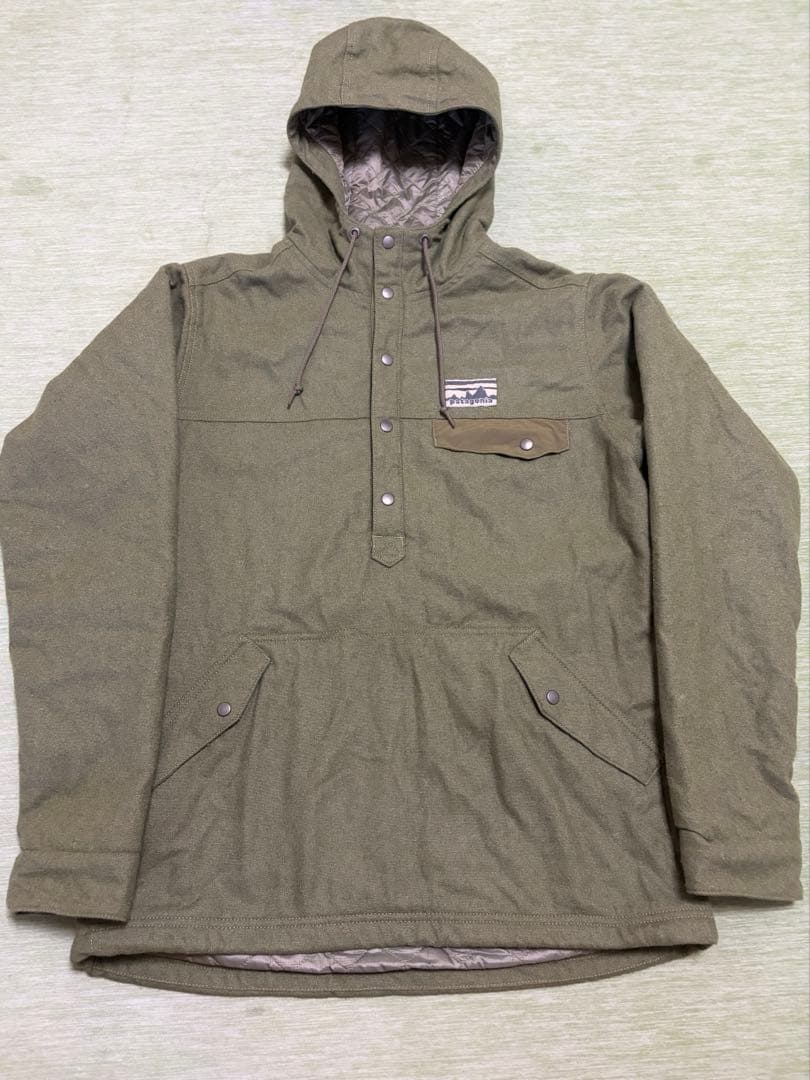 patagonia 40周年記念 フード付きマウンテンパーカー オリーブ M