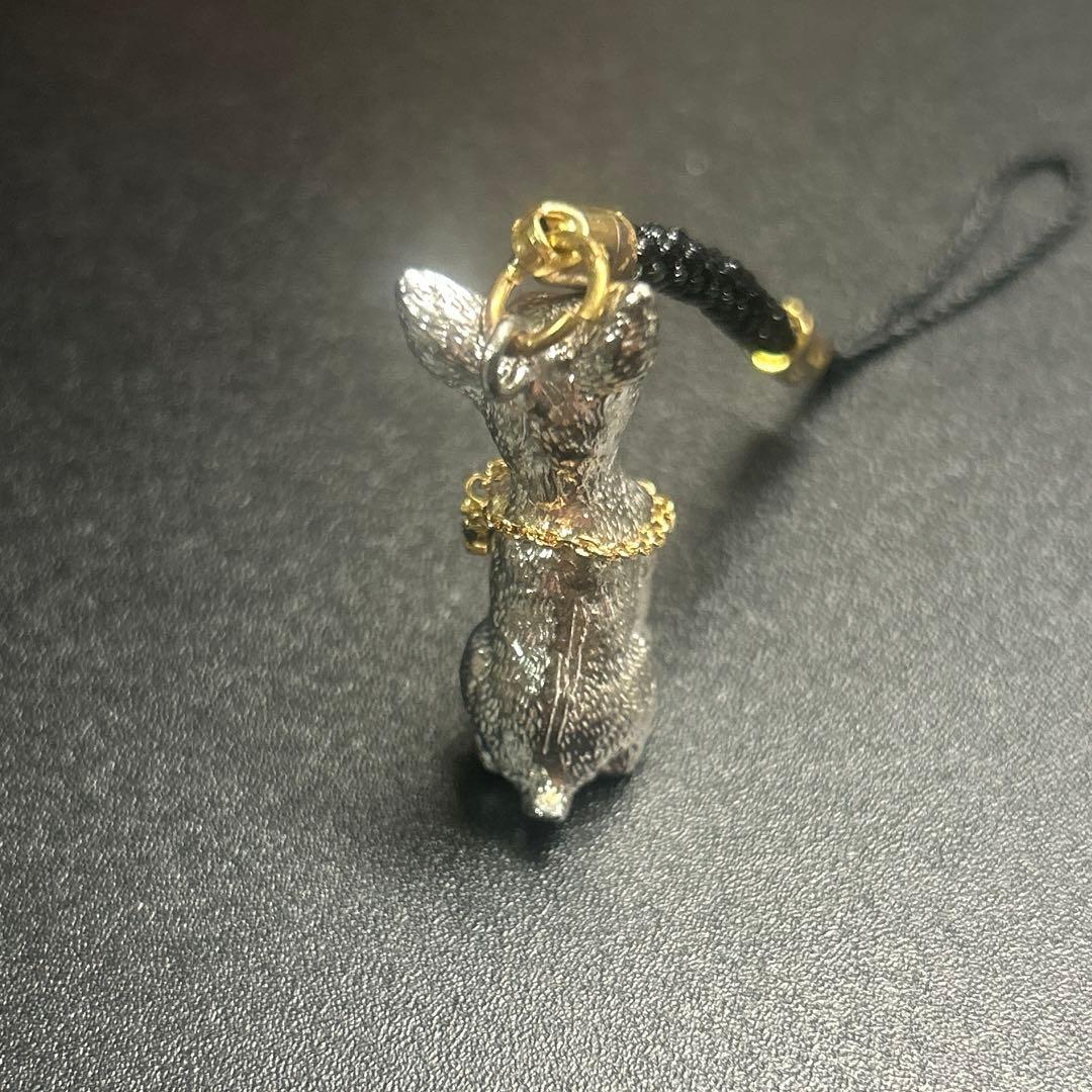 シルバー925K18付 ミニチュアピンシャーチャーム