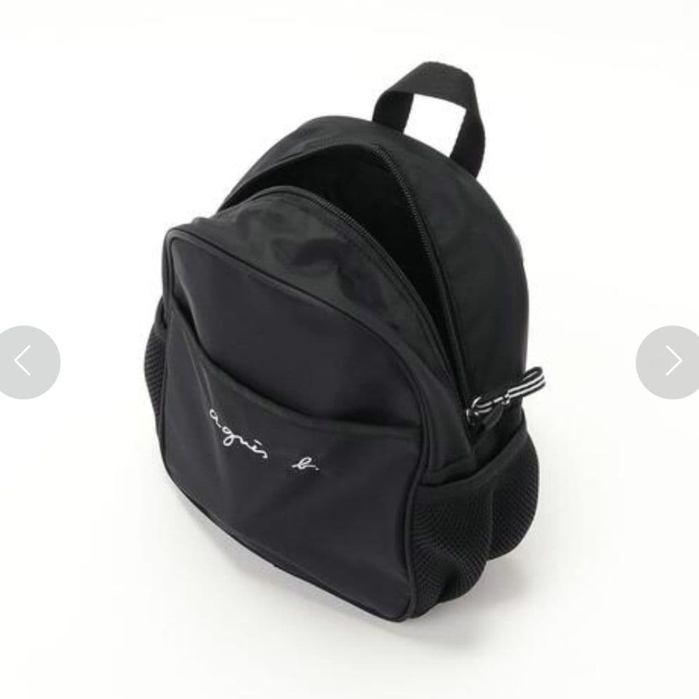 アニエスベー　ロゴ刺繍ミニリュックサック　キッズ 子供 バッグ