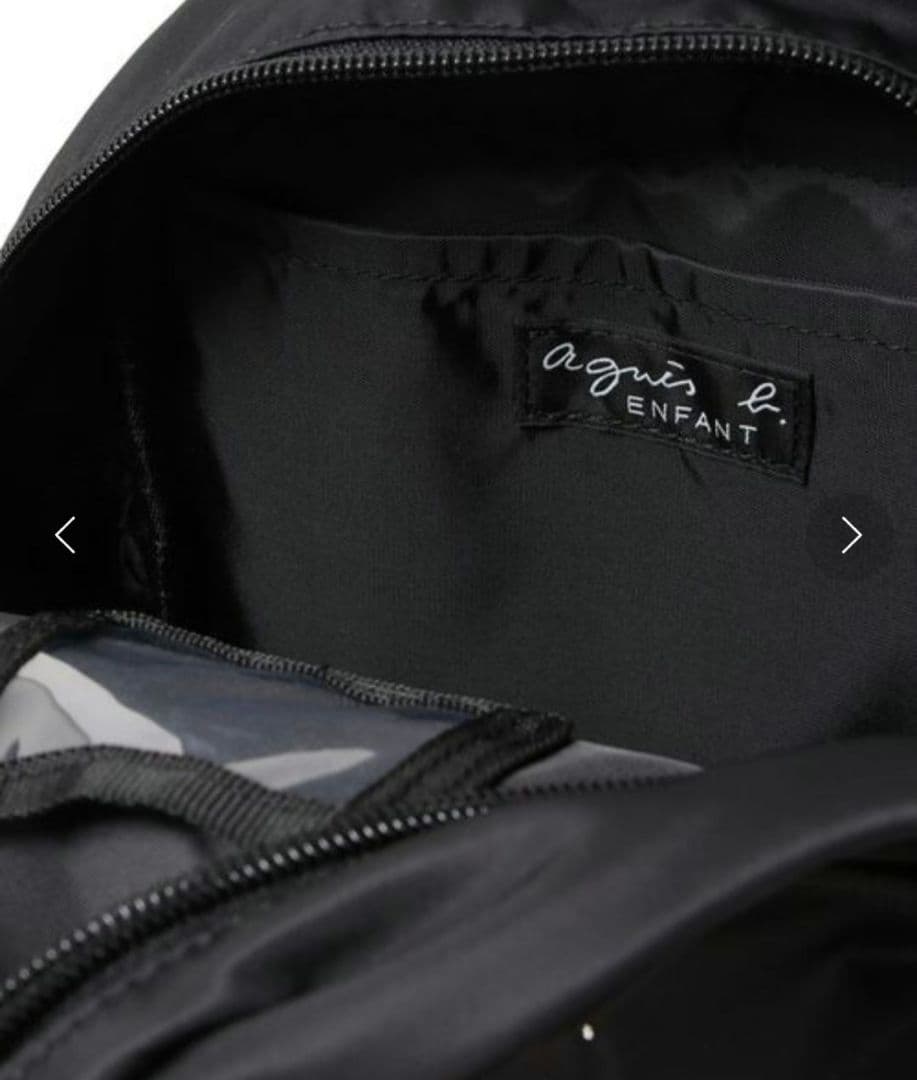 アニエスベー　ロゴ刺繍ミニリュックサック　キッズ 子供 バッグ