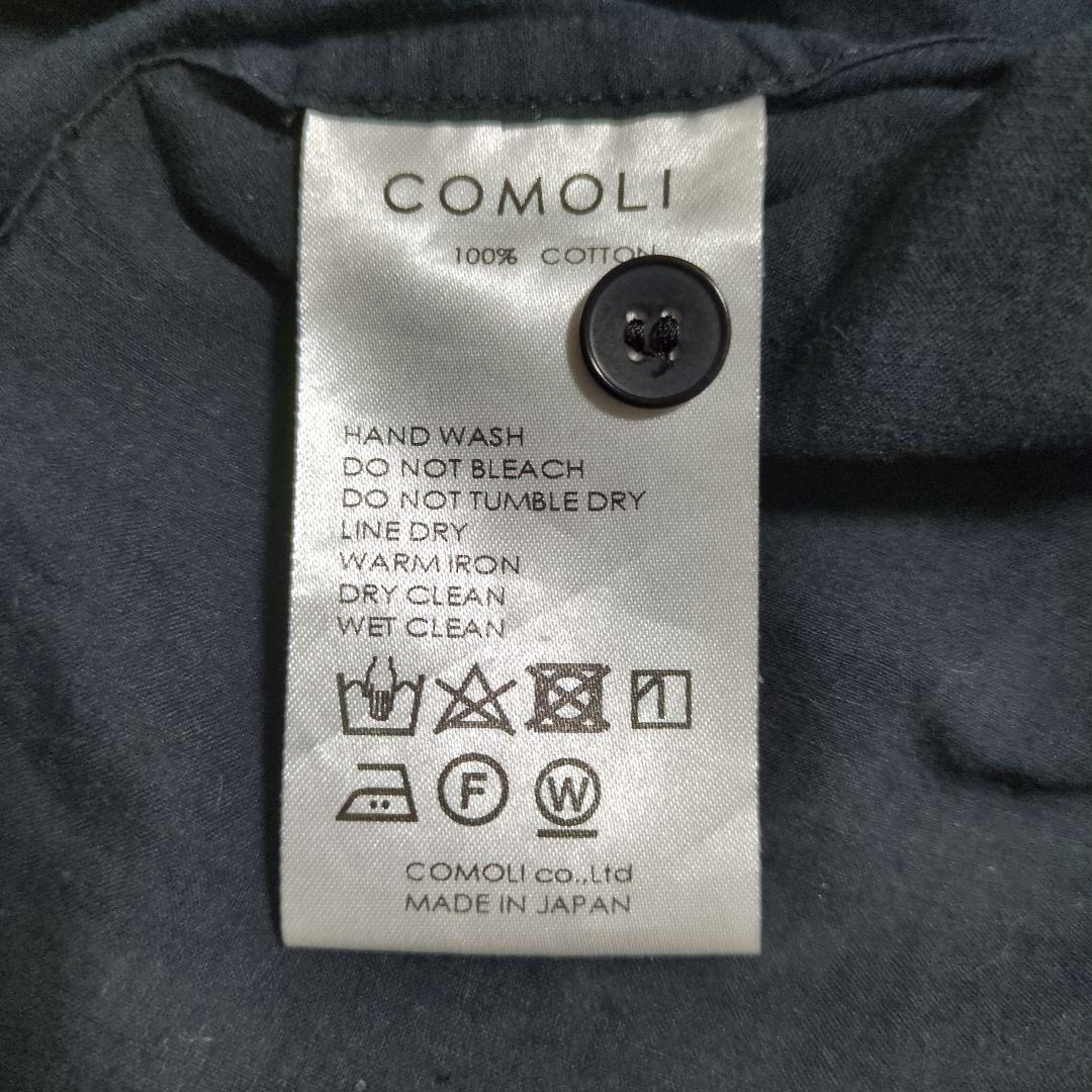 COMOLI 24SS KHADIコットン半袖 オープンカラーシャツ 3