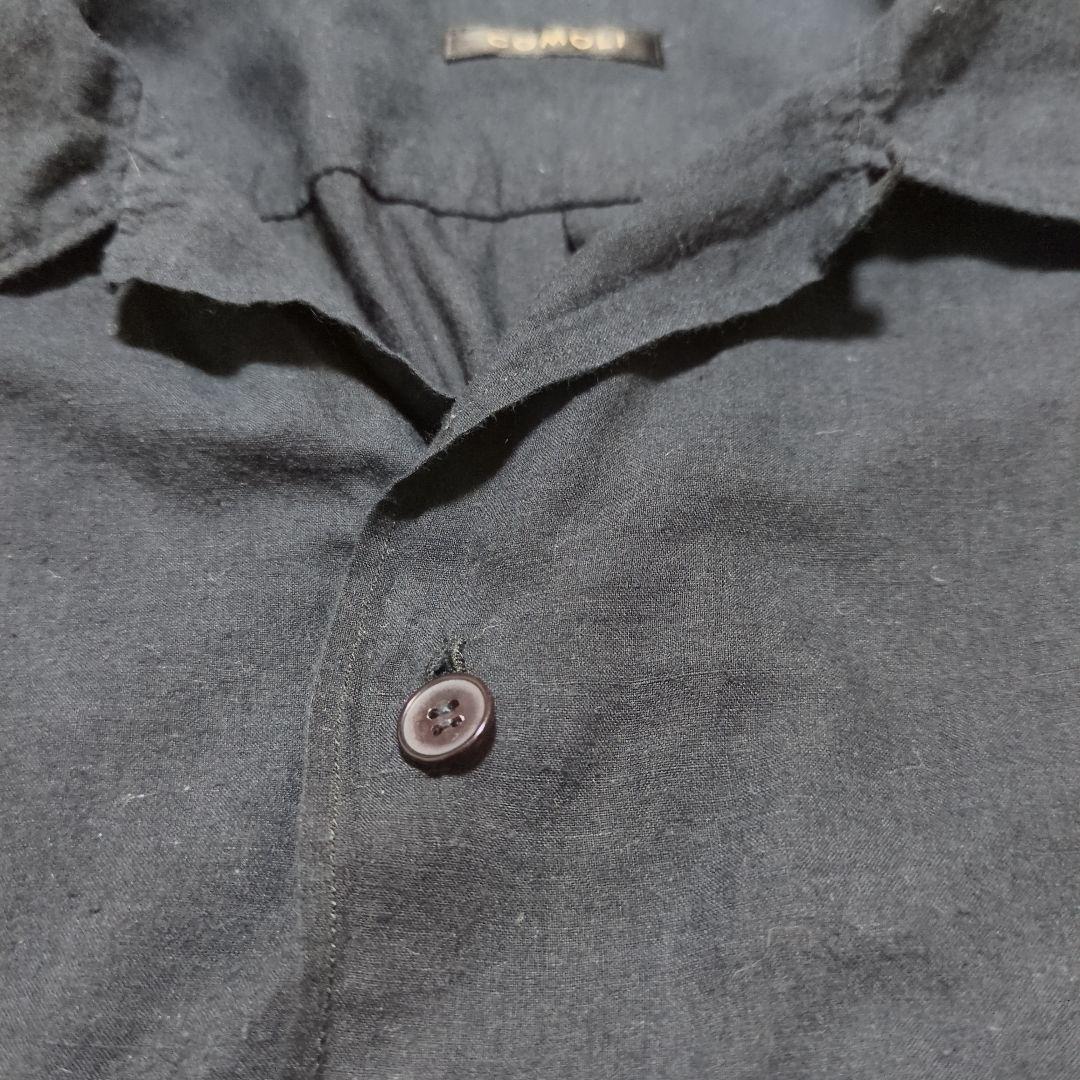 COMOLI 24SS KHADIコットン半袖 オープンカラーシャツ 3