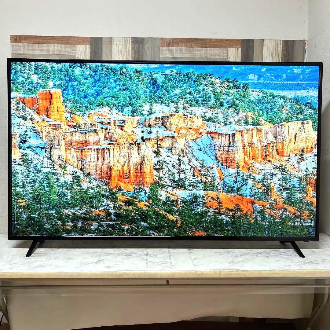 即日受渡❣️全国送料込2年前購入APEX65型4K液晶テレビ外付HDD録画対応