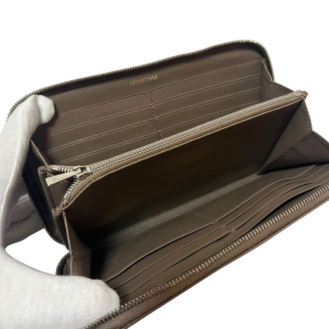 バレンシアガ エブリデイ コンチネンタル 長財布 ブラウン 594290