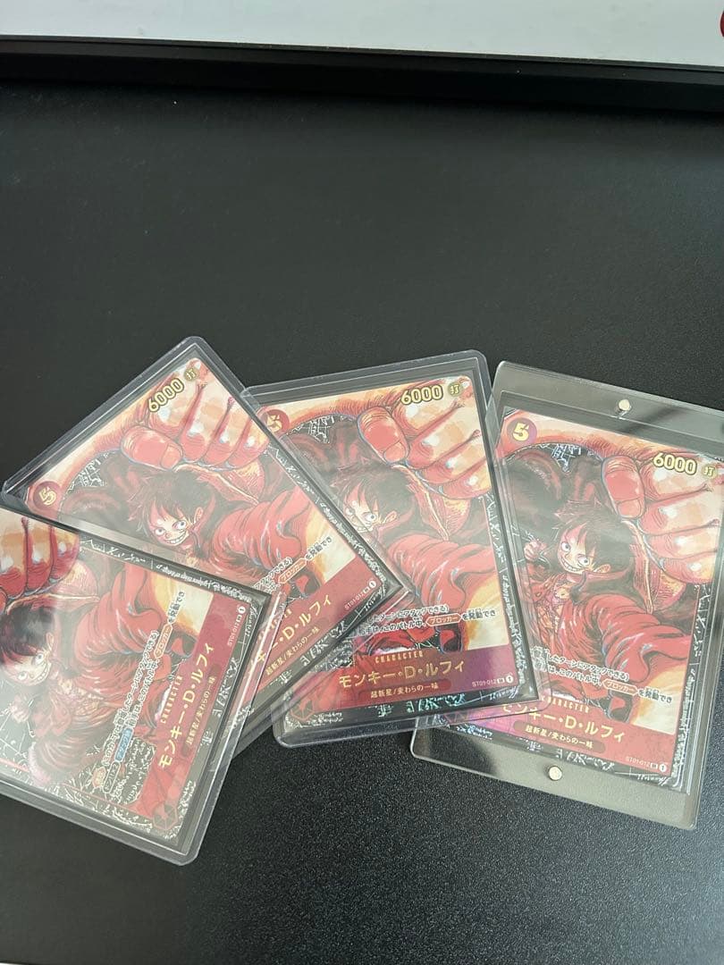 M*ミ様 ワンピース カード モンキー・D・ルフィSRパラレル 4枚+ニカ1枚セ