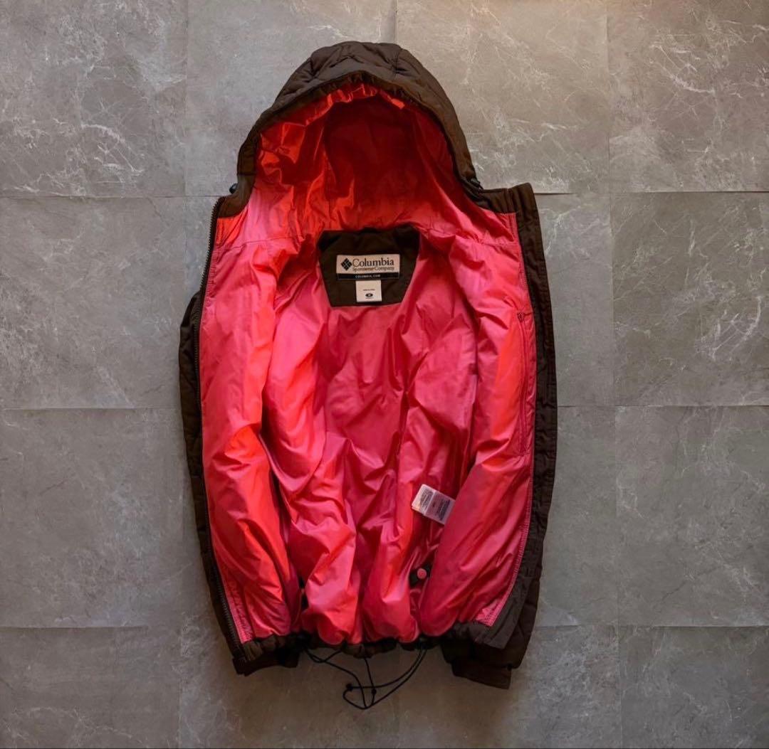 【超希少❗️】極暖columbia ダイヤキルティングジャケット　ブラウン　S