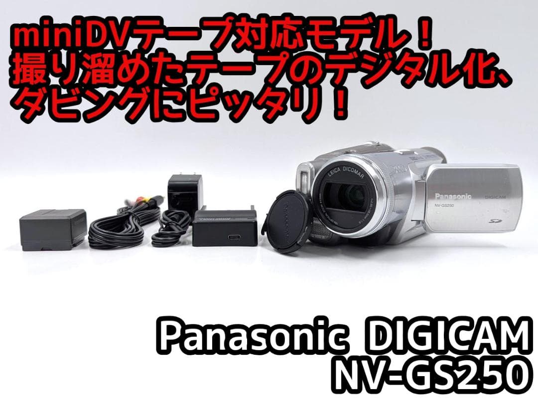 miniDVのダビングに Panasonic ビデオカメラ NV-GS250 2