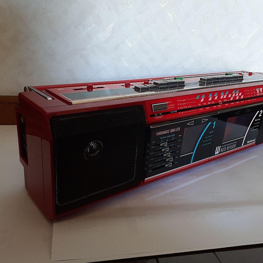 ナショナル　ダブルカセットデッキ　ジャンク品