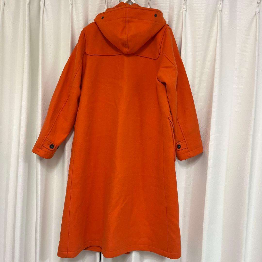 BEAMS BOY メルトン ロング ダッフルコート オレンジ