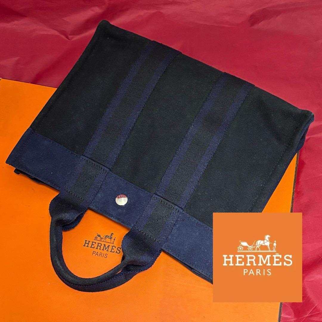 HERMES☆フールトゥPM ブラック＆ネイビー