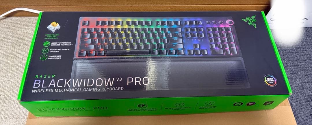 Razer BLACKWIDOW V3 PRO 黄色