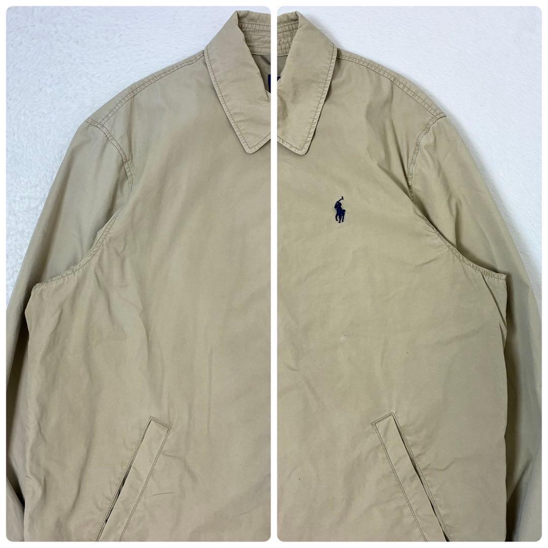 ポロラルフローレン　スウィングトップ　ベージュ　ポニー刺繍　Lサイズ　背抜き