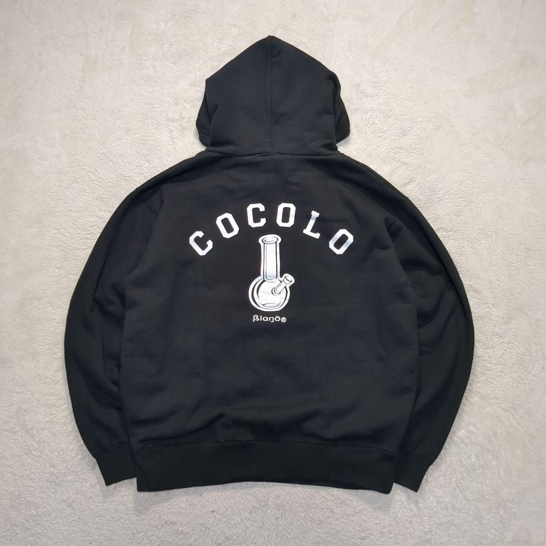✨美品！XL✨COCOLOBLAND BACK BONG HOODIE ブラック