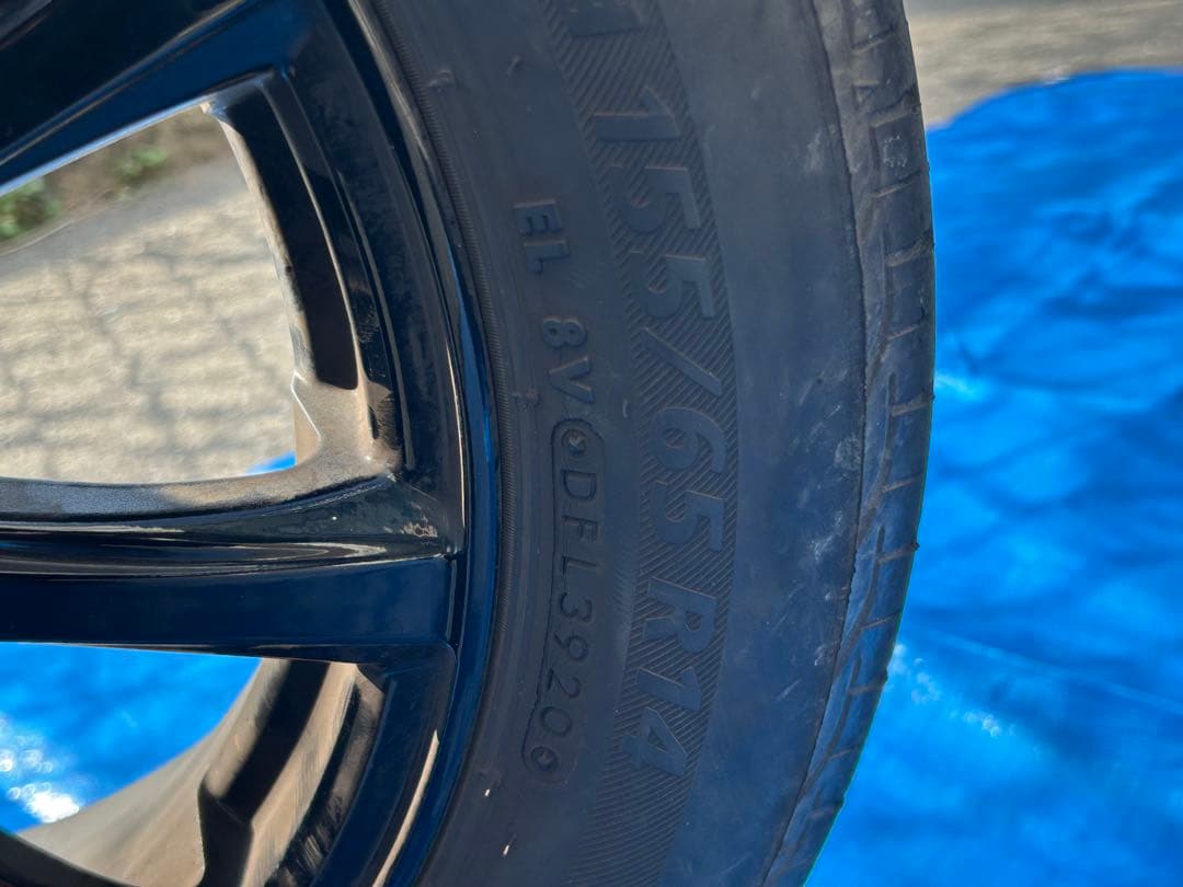 タイヤホイールセット155/65/r14 ホイール4.5j ブリジストンタイヤ