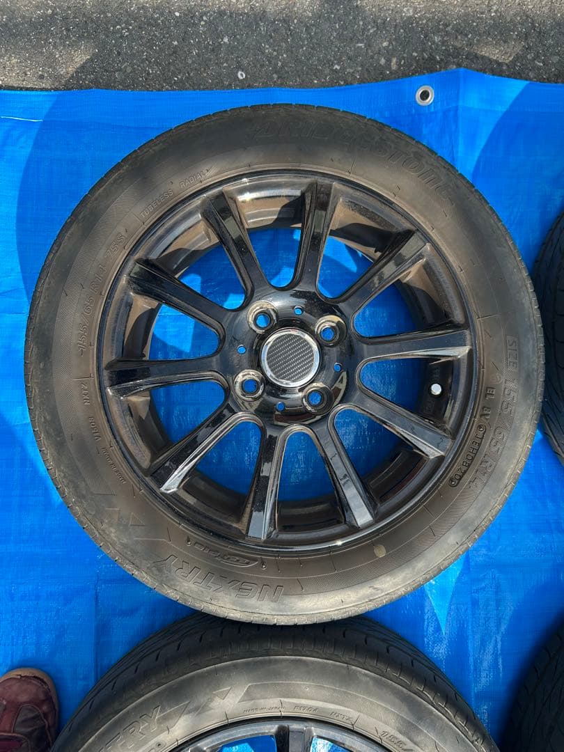 タイヤホイールセット155/65/r14 ホイール4.5j ブリジストンタイヤ
