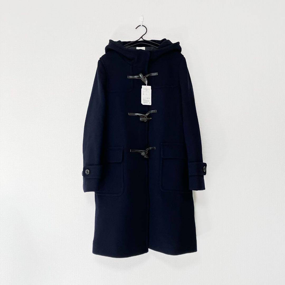 値札あり　グリーンレーベルリラクシング　ダッフル ロング コート　ネイビー　紺