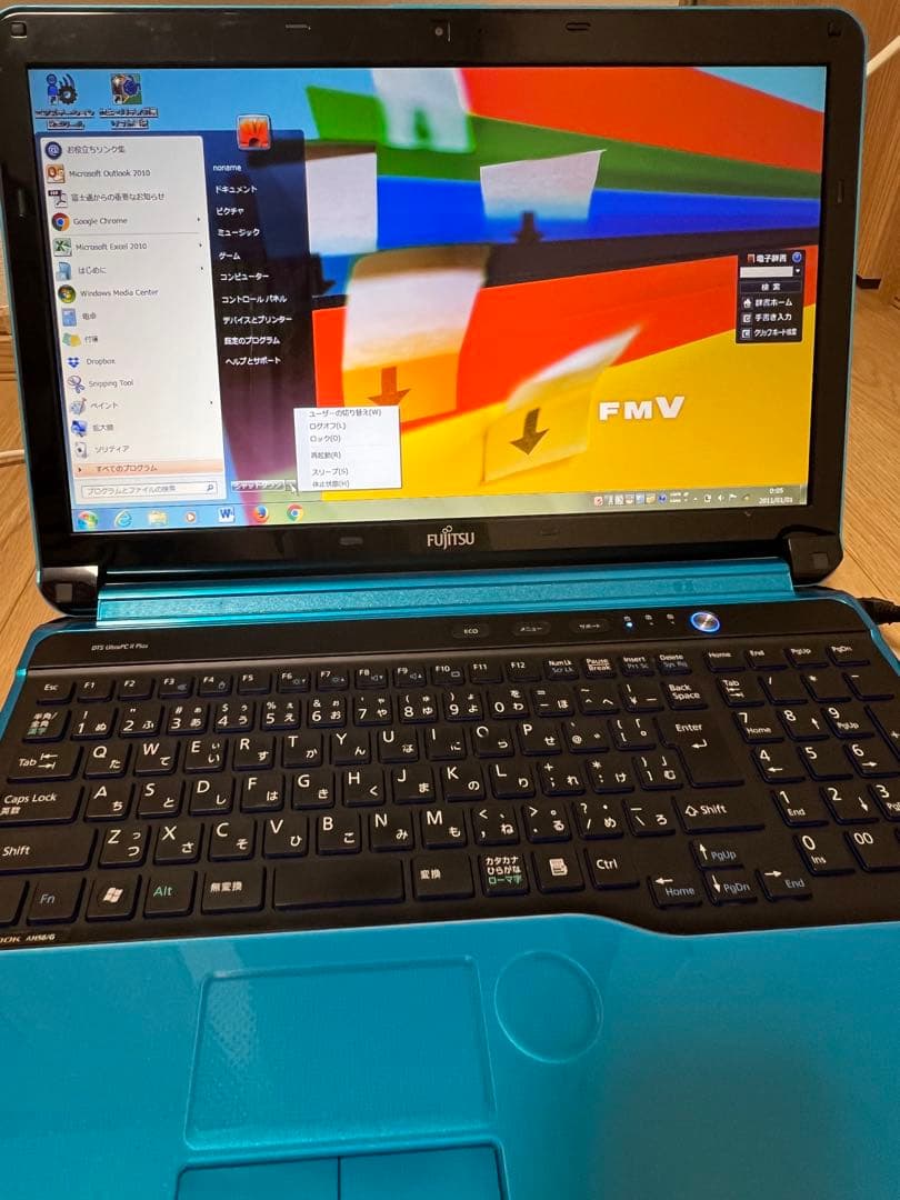 Fujitsu LIFEBOOK 青ノートPC 本体