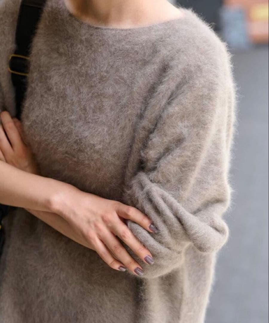 大人気★FRAMeWORK FOX/CASHMERE ボートネックプルオーバー