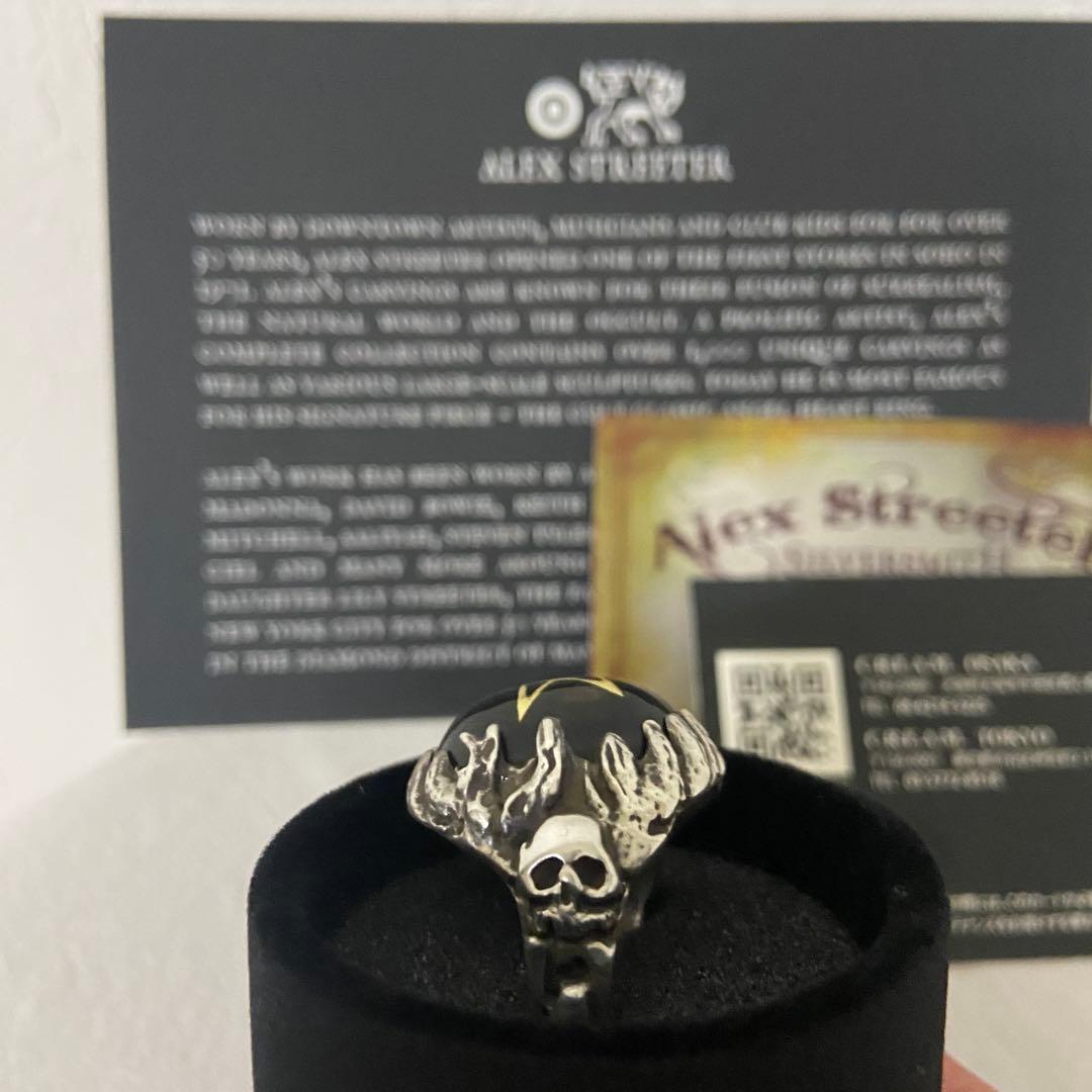 新品■14万ALEXSTREETER 18k STAR HellfireRing